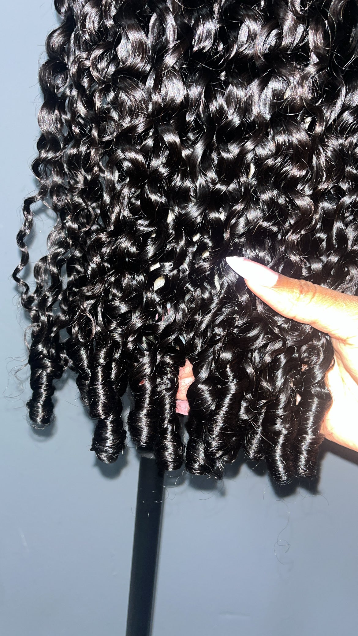 Burmese curls 200% density HD lace